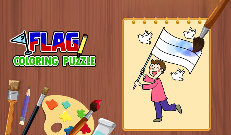 Flag Coloring Puzzle game cover