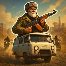 Дед с Калашом: Погоня на Буханке