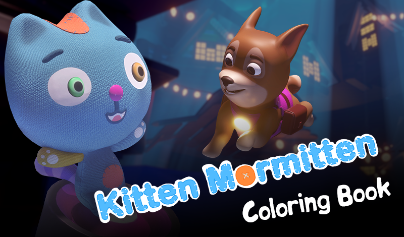 Kitten Mormitten Coloring Book game cover