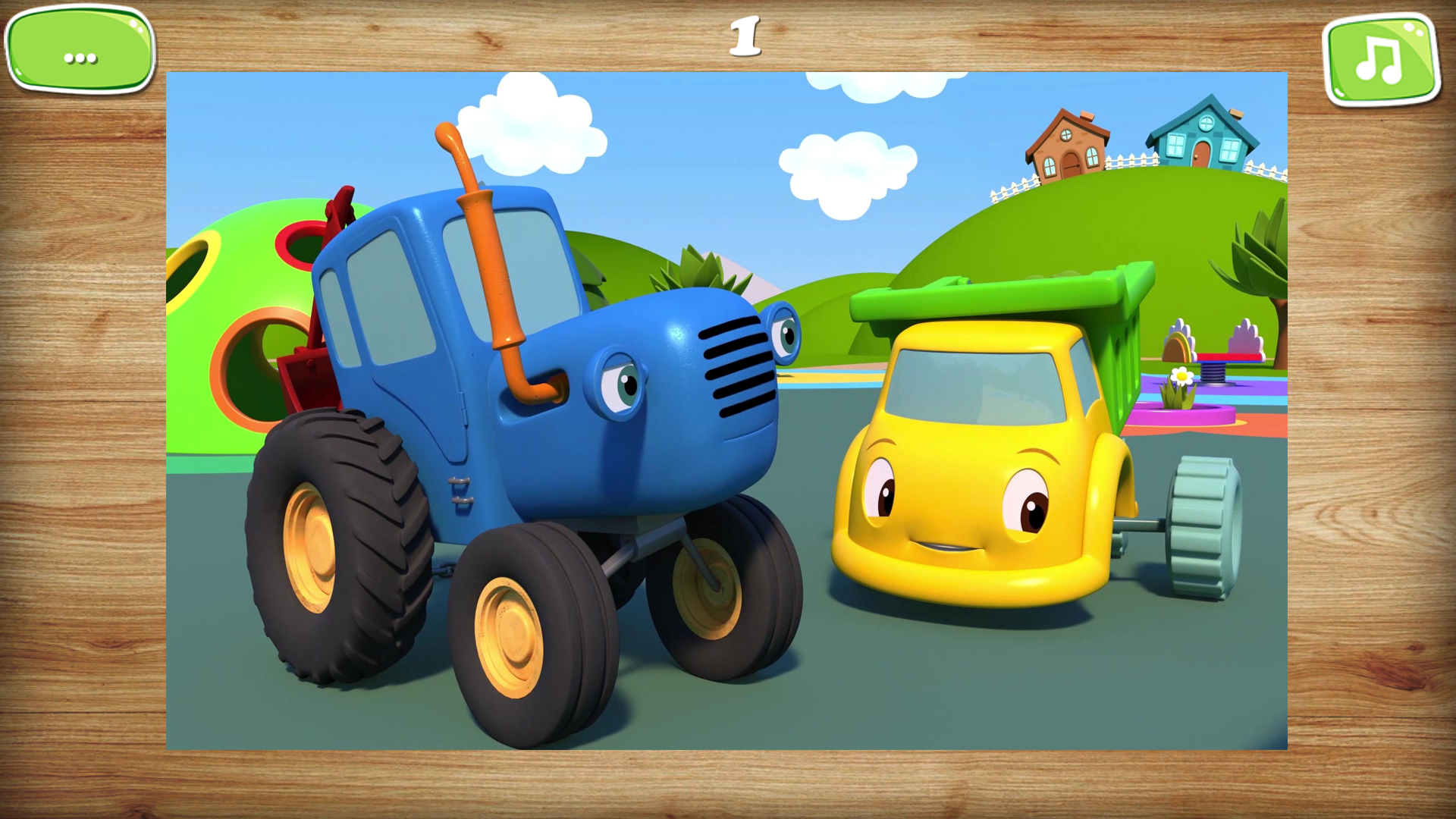 Blue Tractor - PuzzleMania screenshot