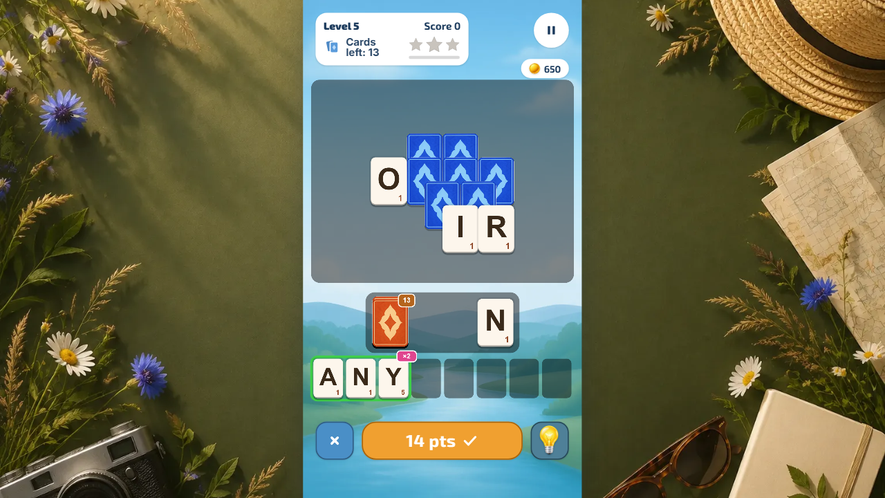 Solitaire Letter screenshot 1