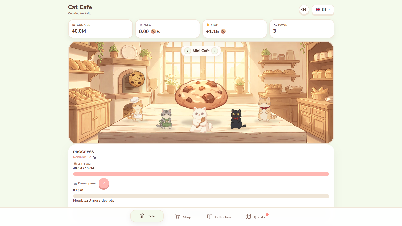 Cat Cafe Cookies for Tails — screenshot 1