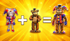 Create Hybrids: FNAF, Poppy Playtime, Brainrot