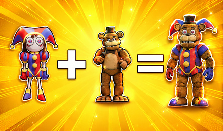 Create Hybrids: FNAF, Poppy Playtime, Brainrot