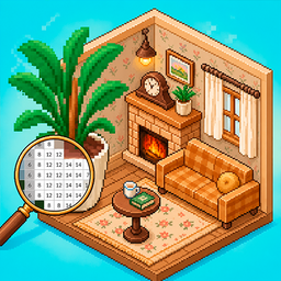 Coloring by Numbers. Pixel Room