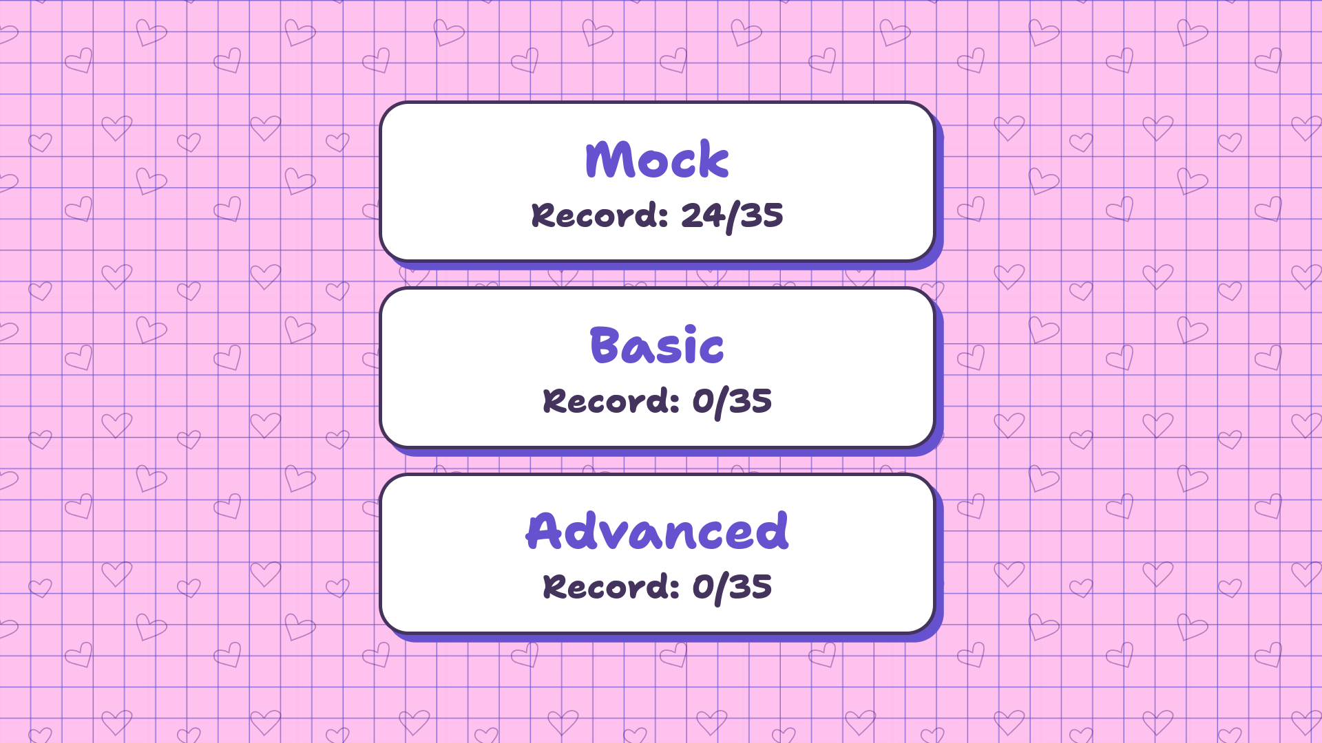 k-pop exam screenshot