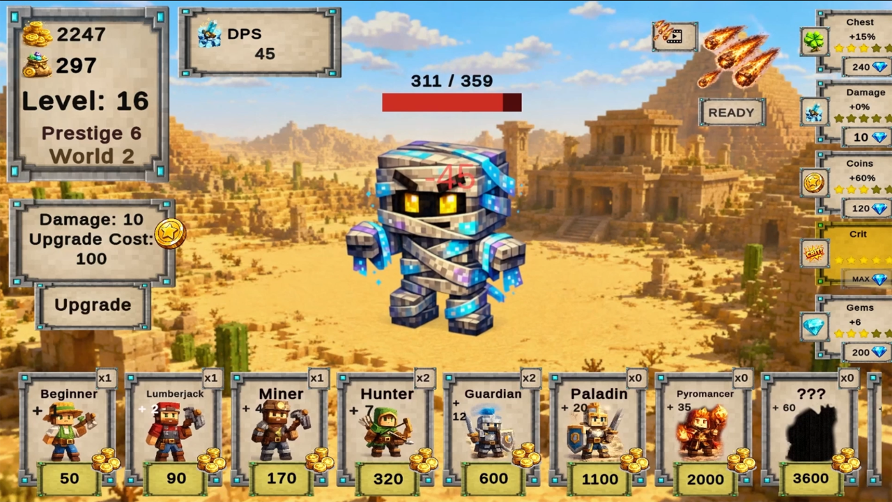Mine Clicker: World of Adventures — screenshot 2