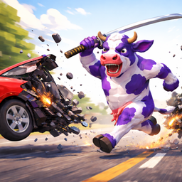 Horns, guns and a helicopter