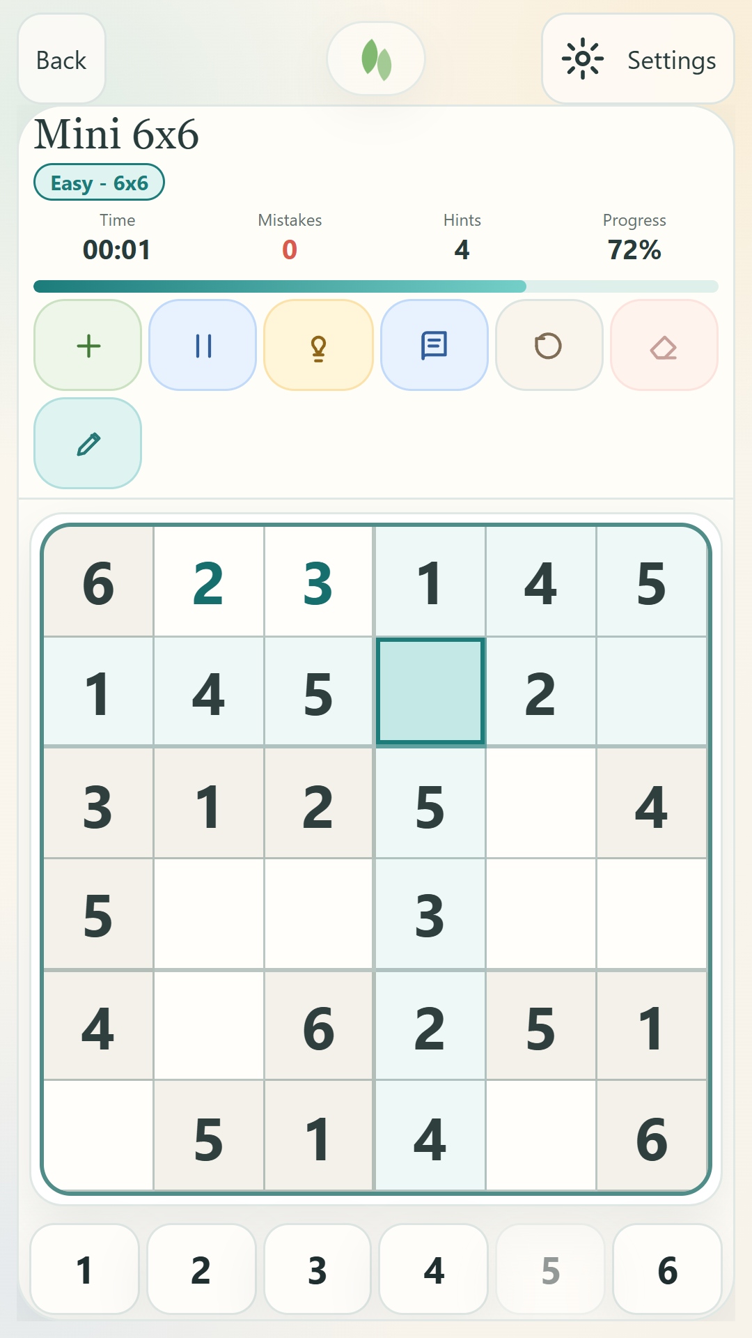 Slow Sudoku screenshot 4