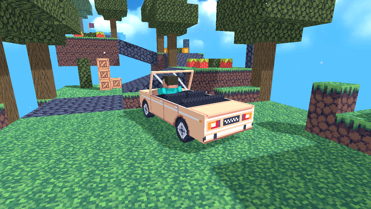 Noob: Obby in a car screenshot