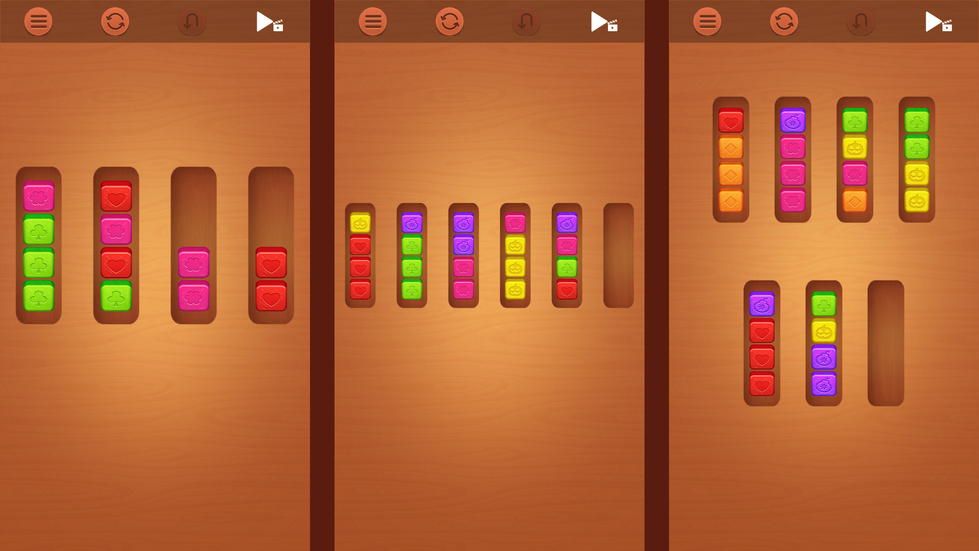 Wood Cube Sort — screenshot 1
