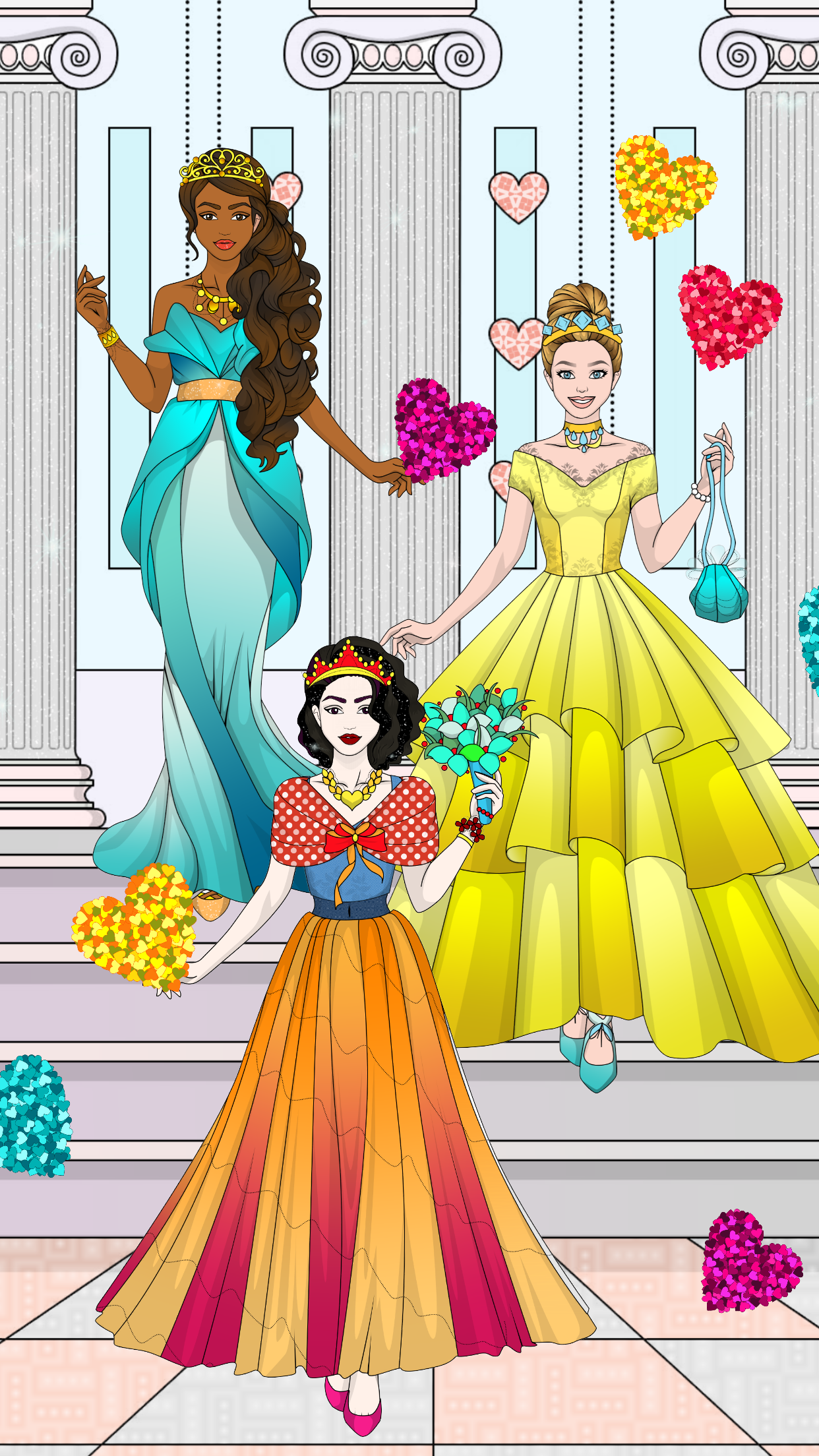 Wedding Coloring Dress Up screenshot 7