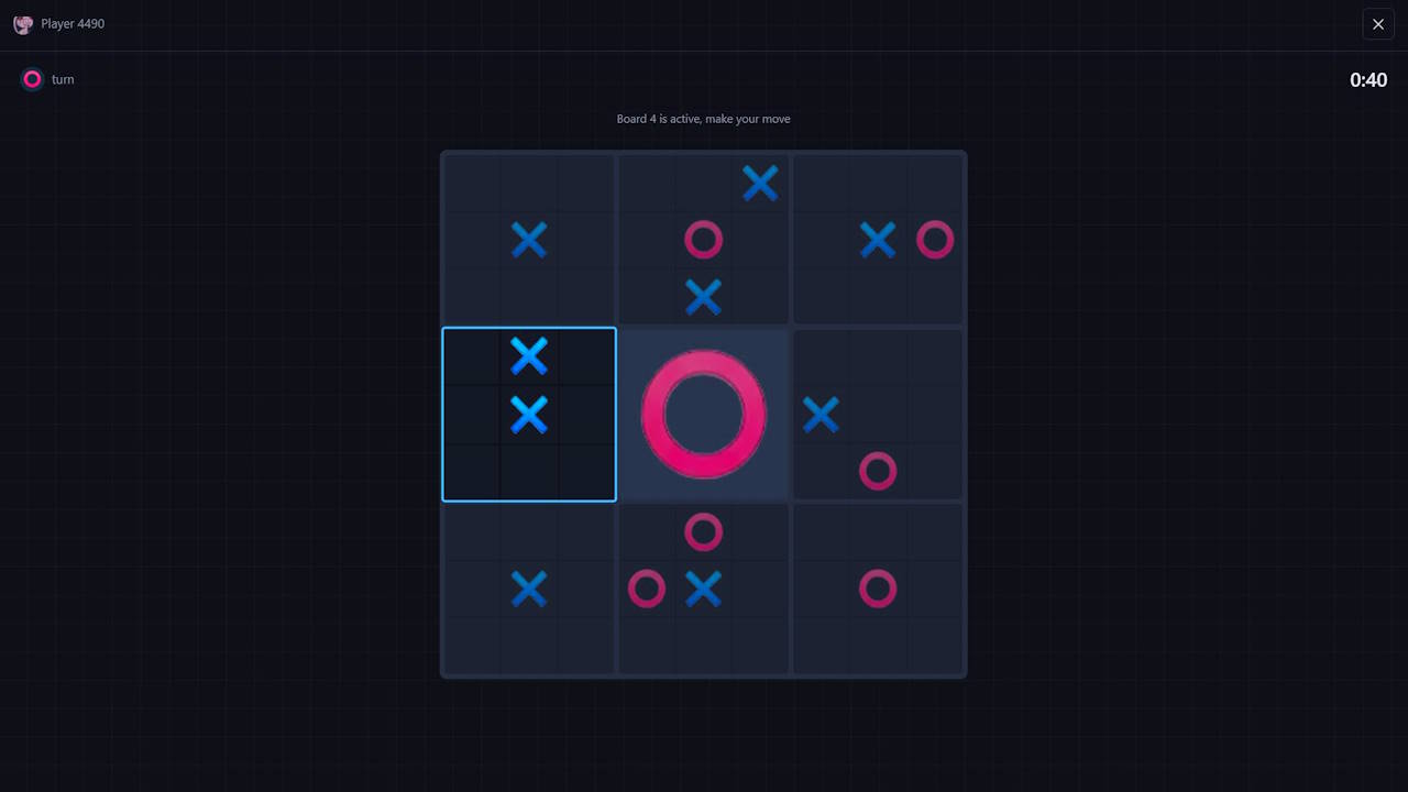 ULTIMATE Tic-Tac-Toe ONLINE — screenshot 1