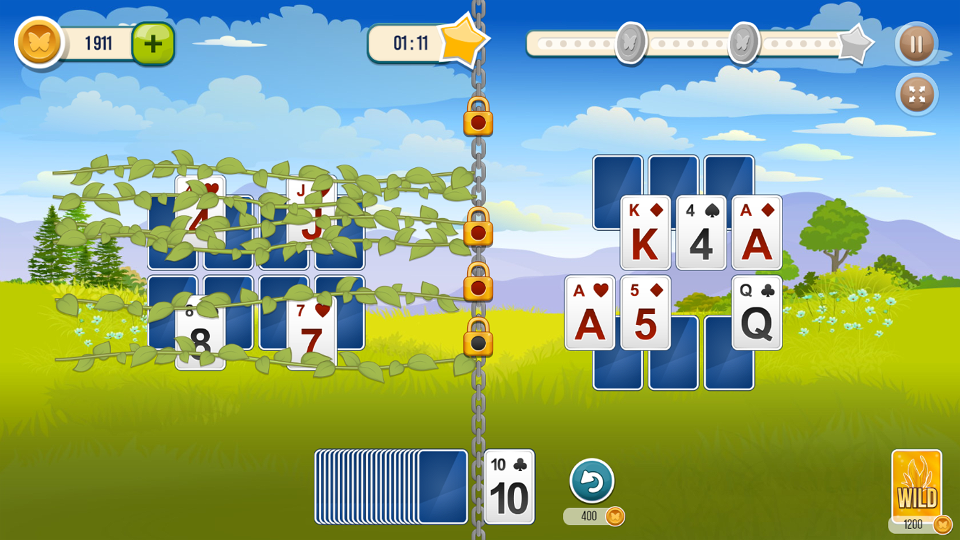 Solitaire TriPeaks Garden screenshot
