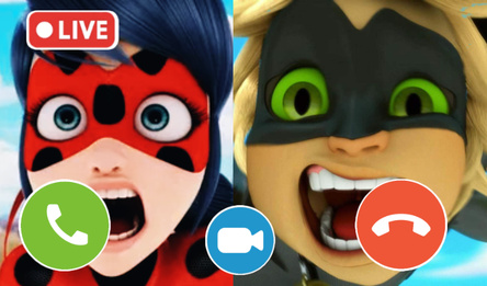 Lady Bug and Cat Noir Call: Chat Prank, Video Call