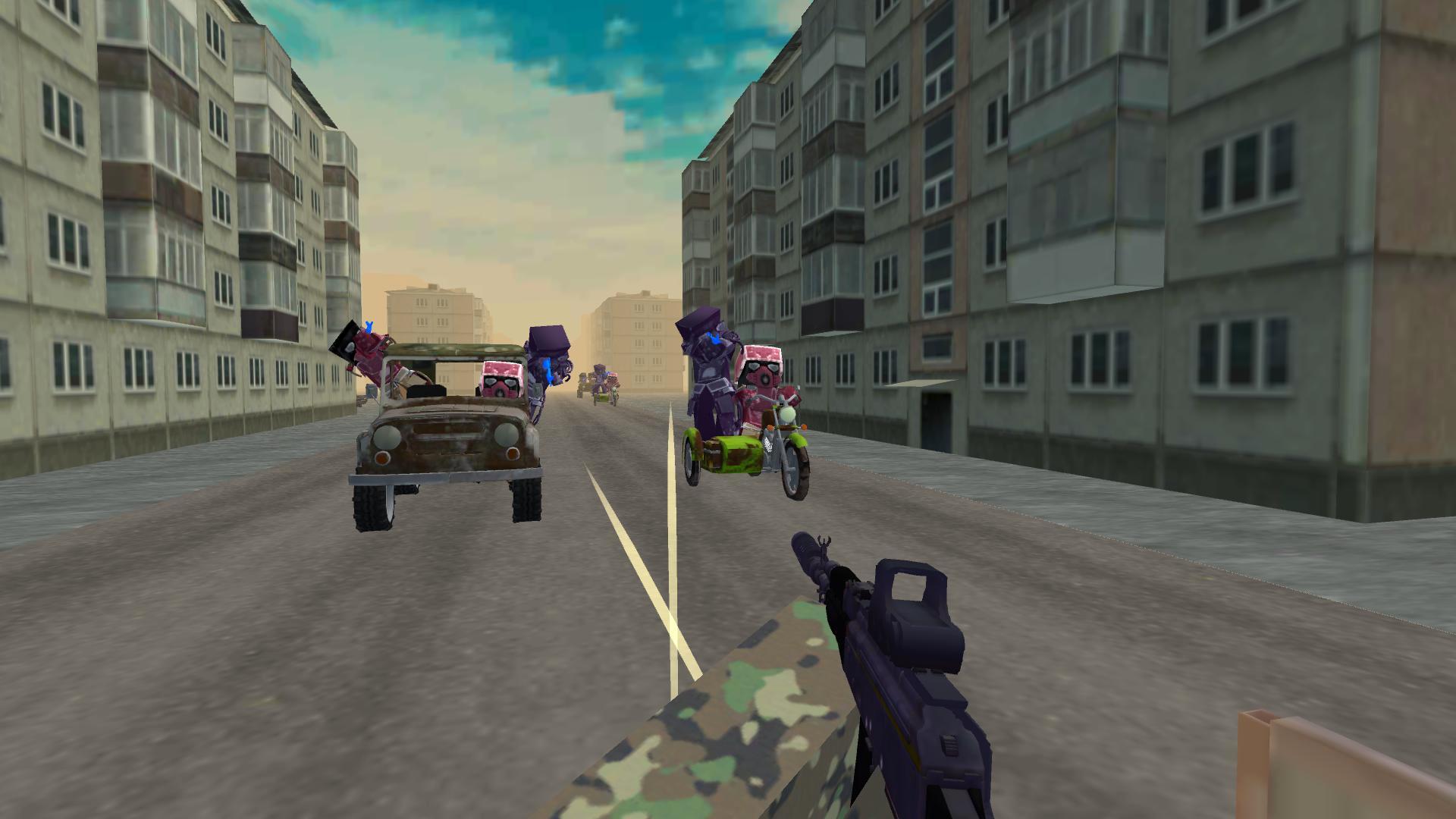 Obby: Shooter on Cars screenshot