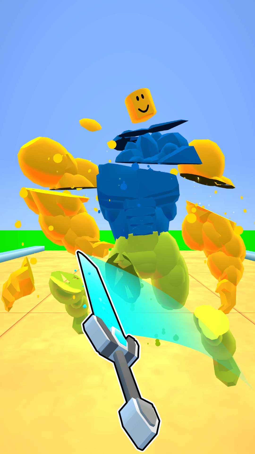 Obby Sword! Cut Enemies at Blocks Arena! screenshot 9