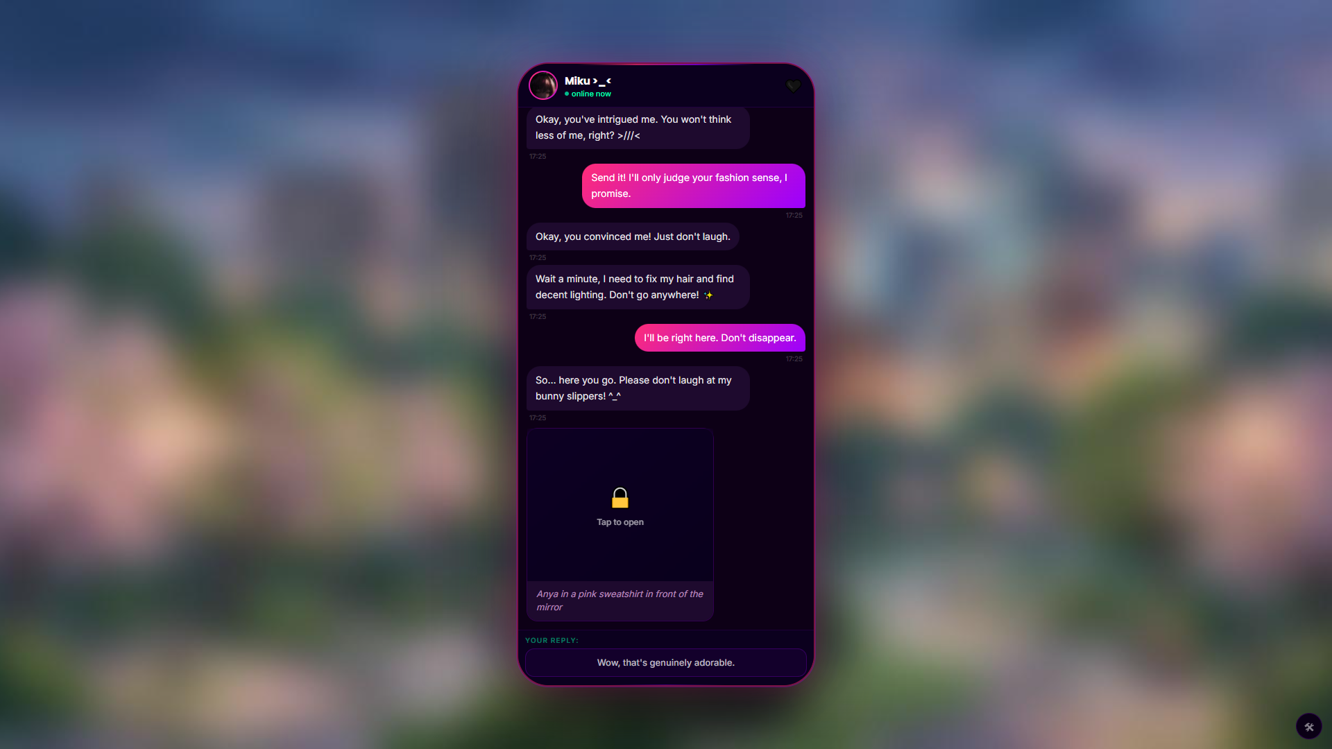 Chatting with a Cutie! — screenshot 2