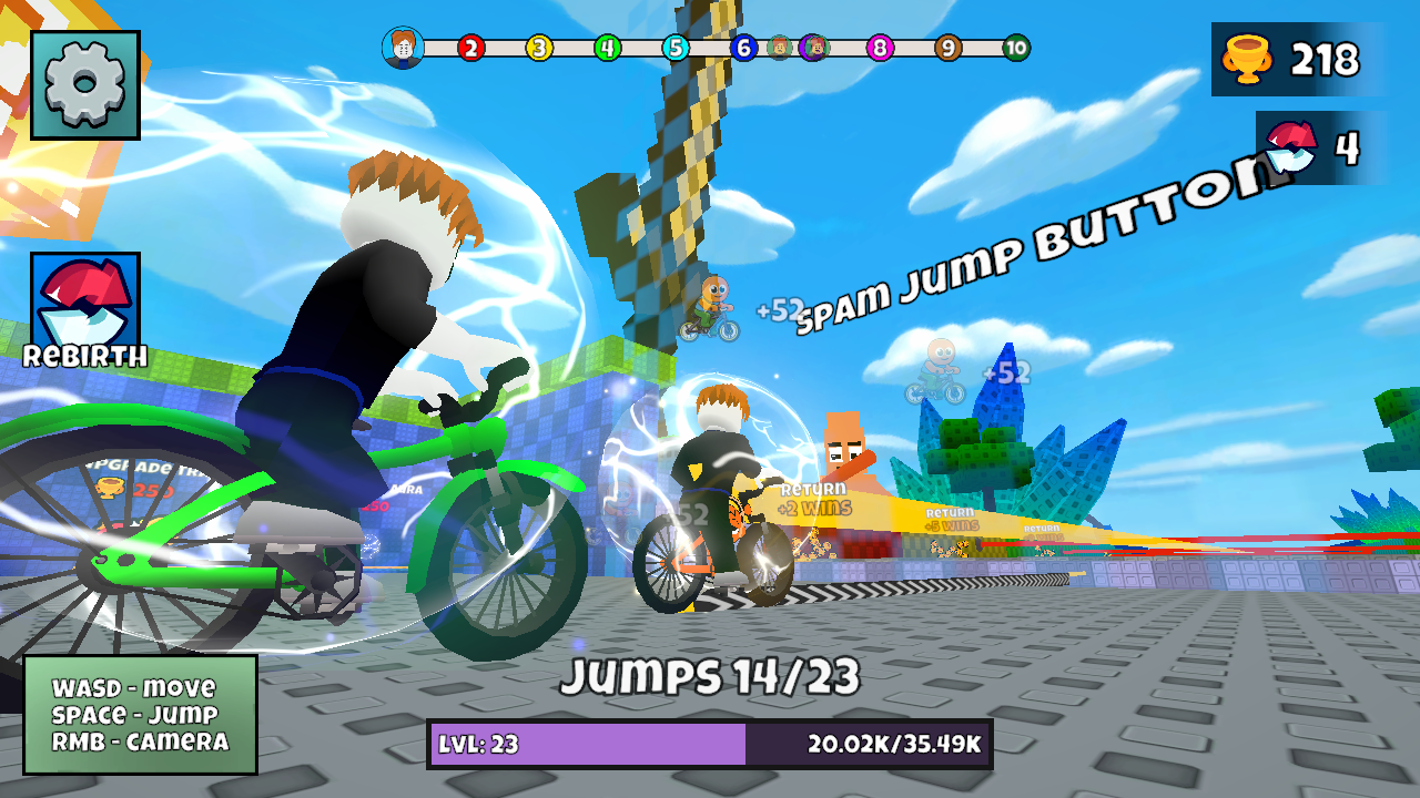 +1 Double Jump Bike Escape — screenshot 3
