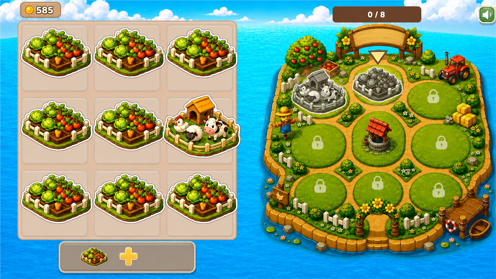 Sticker Town: Merge & Build screenshot 1