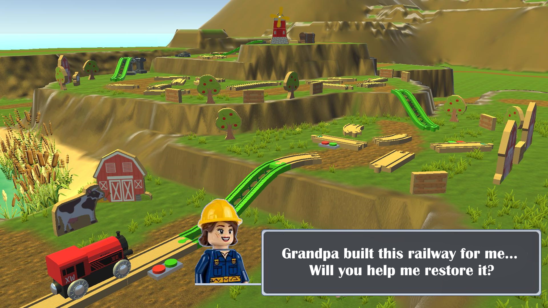 Wooden Railroad: Toy Train Builder — screenshot 1