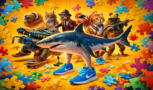 Complete the Brainrot puzzle with Italian animals.