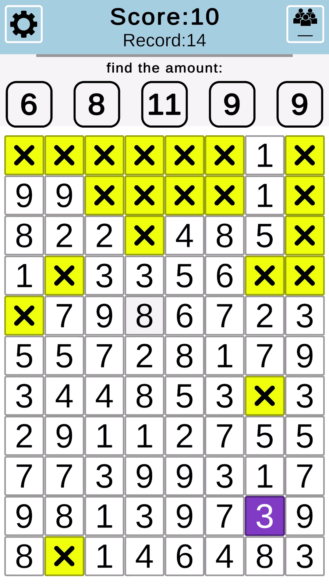 Sum numbers: find a pair for the sum screenshot 8