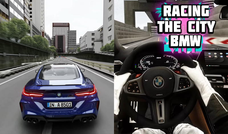 Racing The City BMW game cover