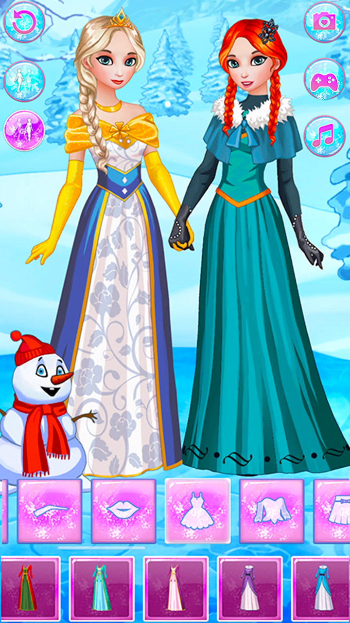 Elsa Anna Frozen Dress Up Icy Princess by Igry dlja devochek Play Online For Free On Playhop