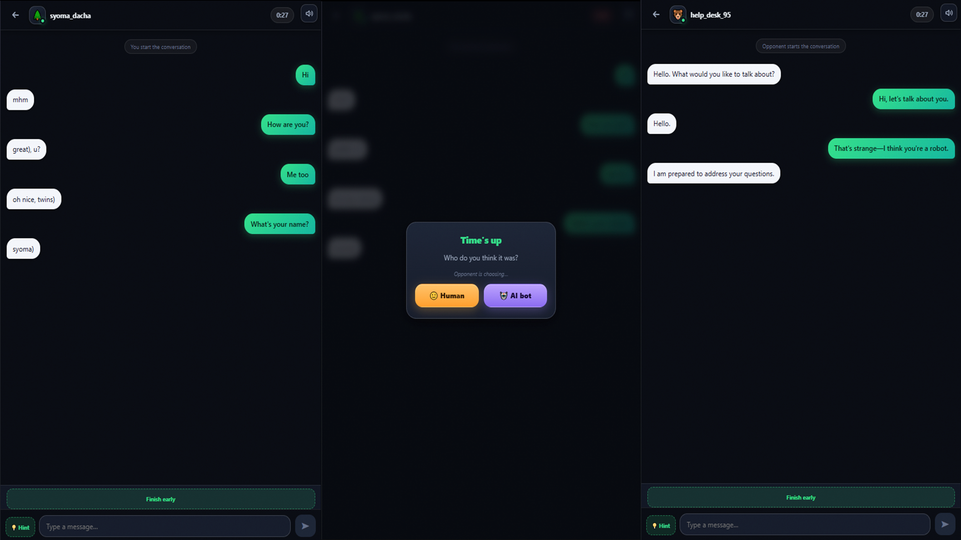 Human or Not? Spot the AI screenshot 1