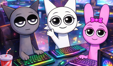 SPRUNKI: They play on the computer
