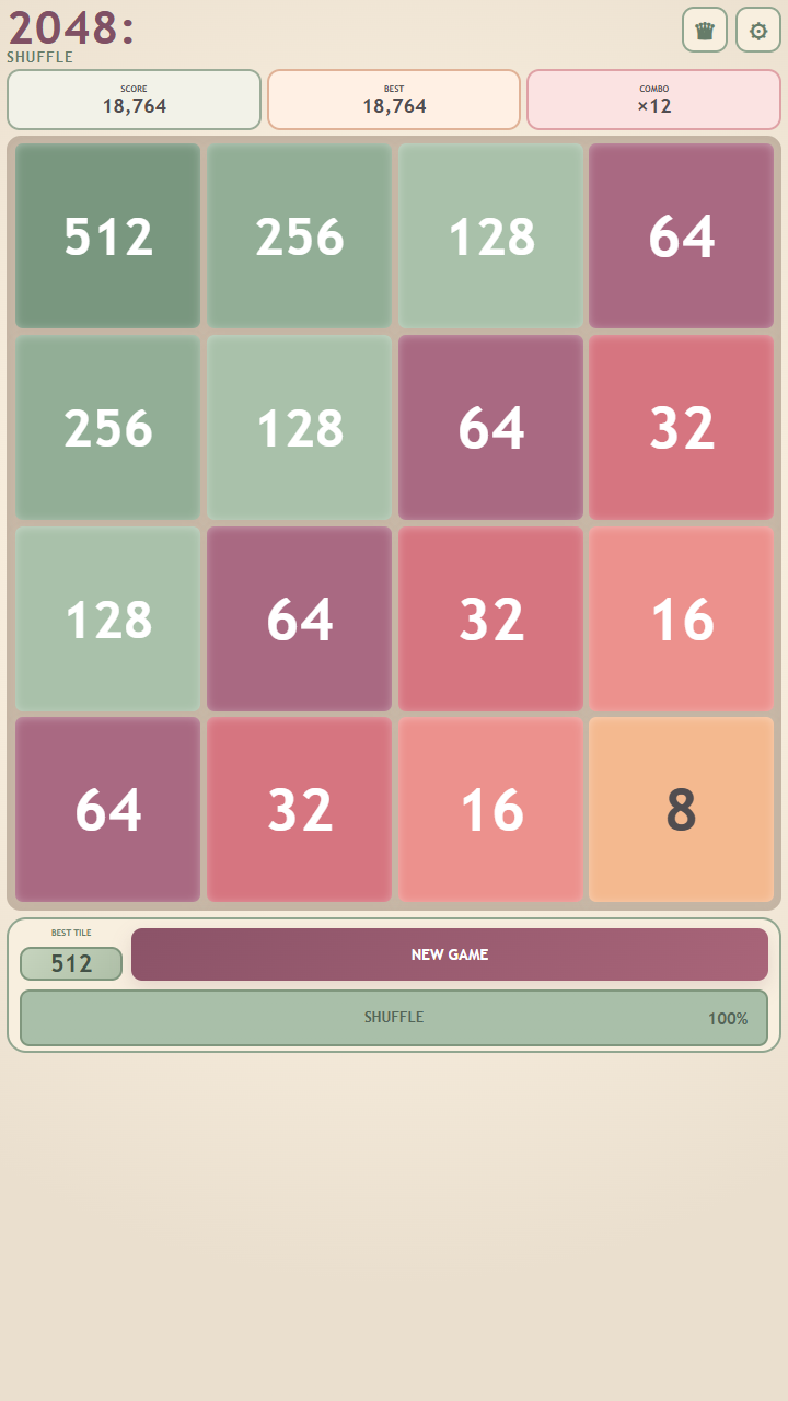 2048: Shuffle screenshot 4