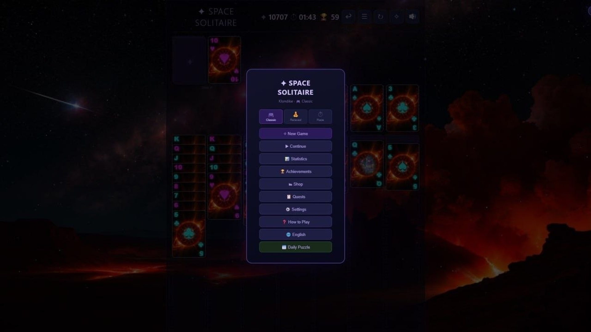 Space Solitaire — screenshot 3