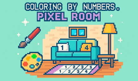 Coloring by Numbers. Pixel Room