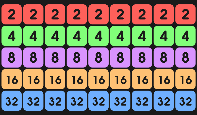 Jelly 2048 game cover