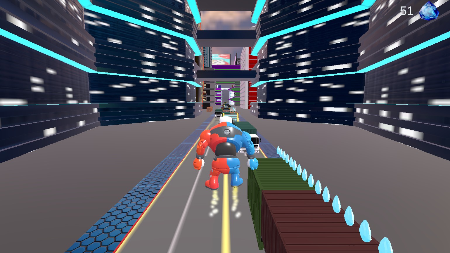 Cyber Run: Robot Runner 3D — screenshot 1