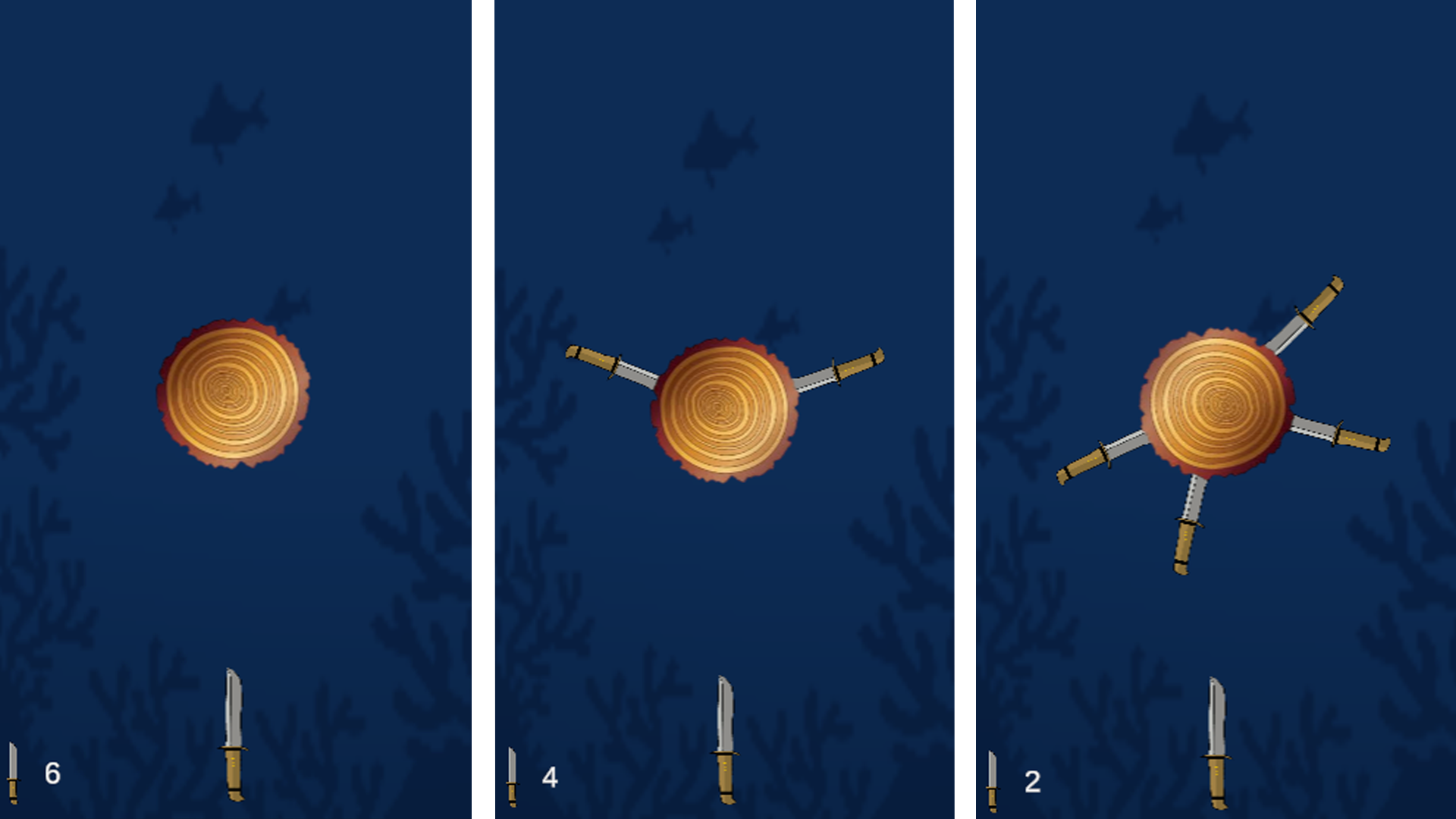 Брось ножик, много уровней — screenshot 1