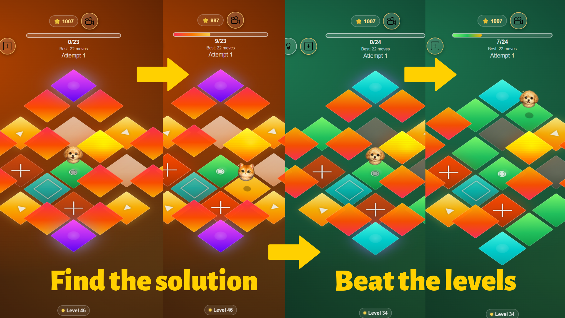 Puzzle: Floating Tiles! — screenshot 1