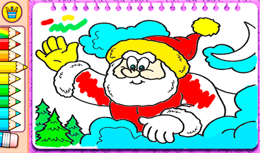 Santa Claus and Snow Maiden Coloring 2025