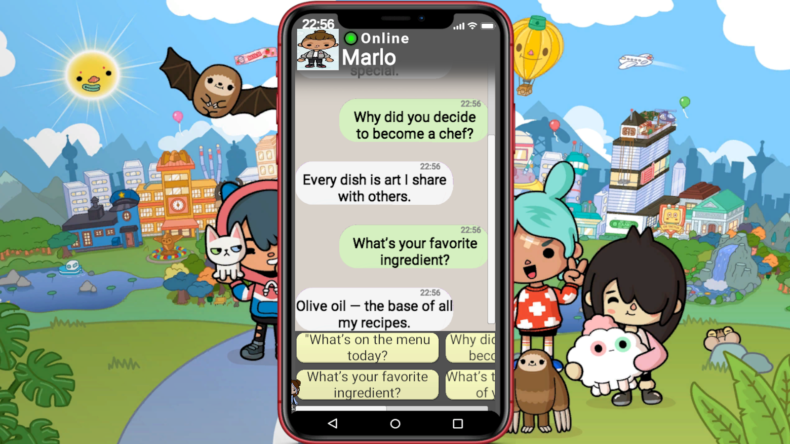 What's hidden in Rita's phone in Toca and Buca! screenshot