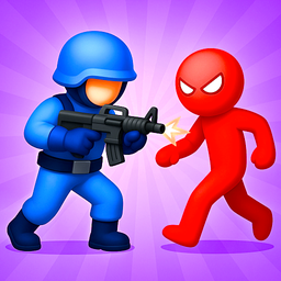 Битва Айдл - Армия против Человечков