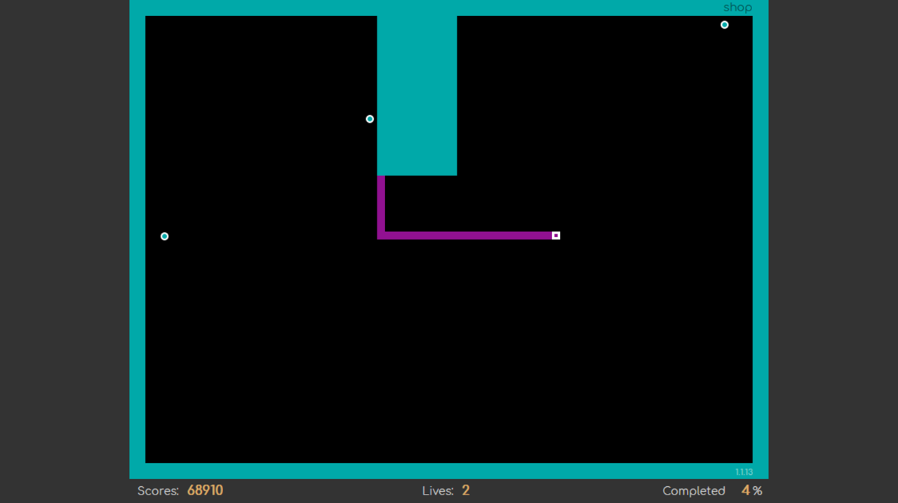 Xonix screenshot