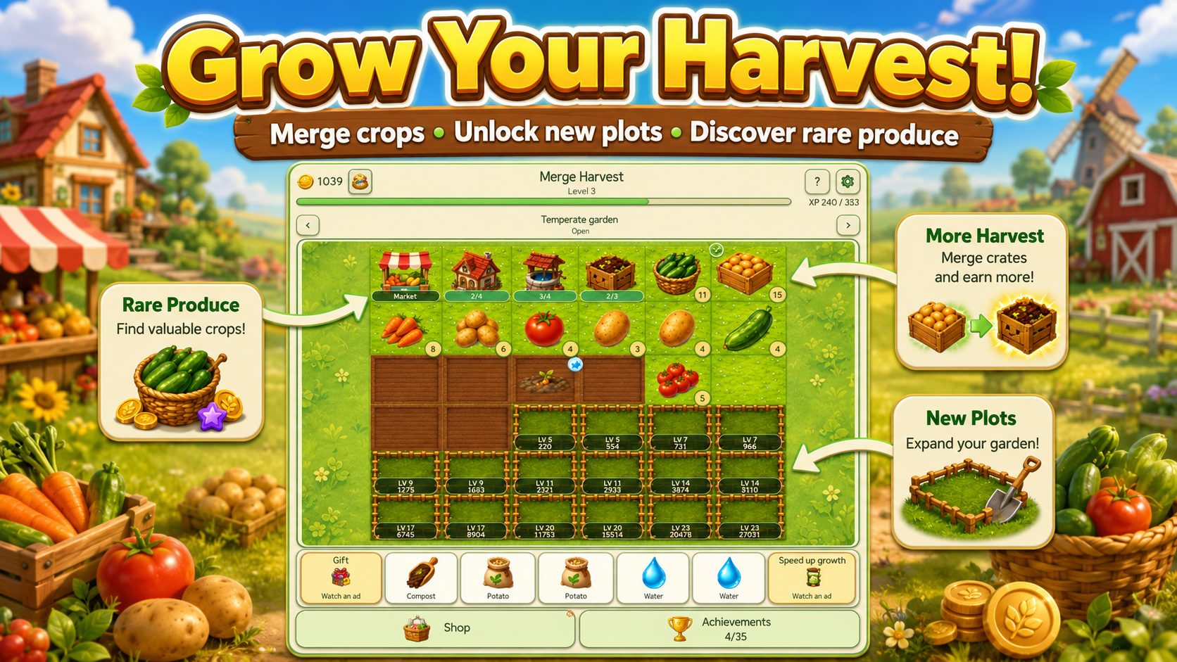 Merge Harvest — screenshot 1