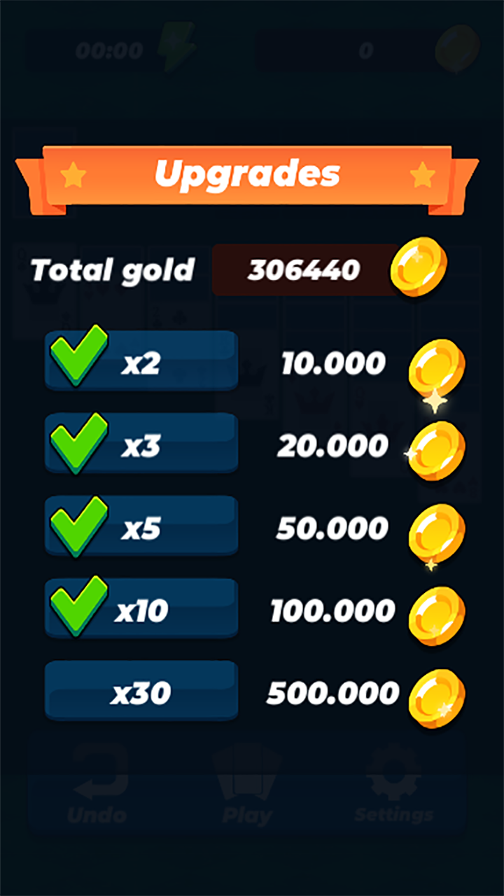 Solitaire Klondike Gold screenshot 10