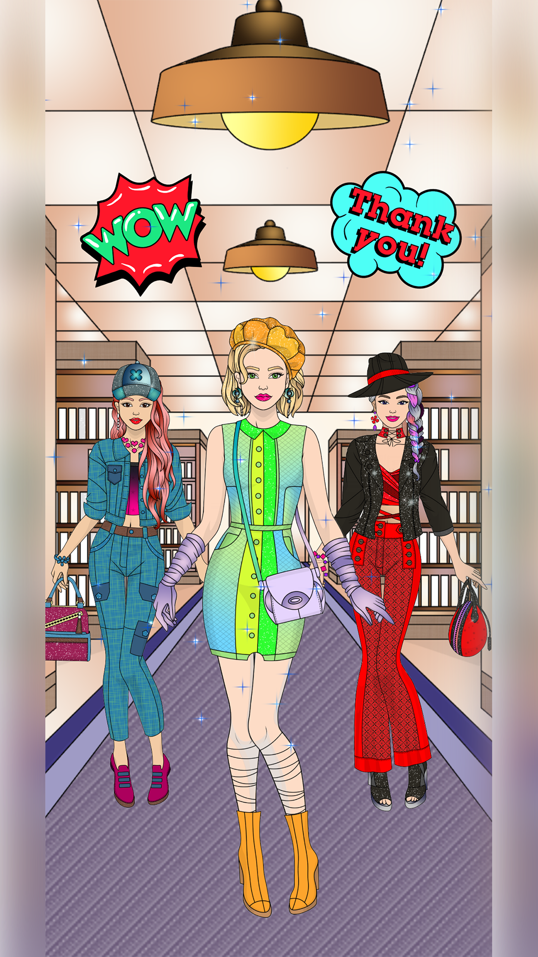College Girls Coloring screenshot 11