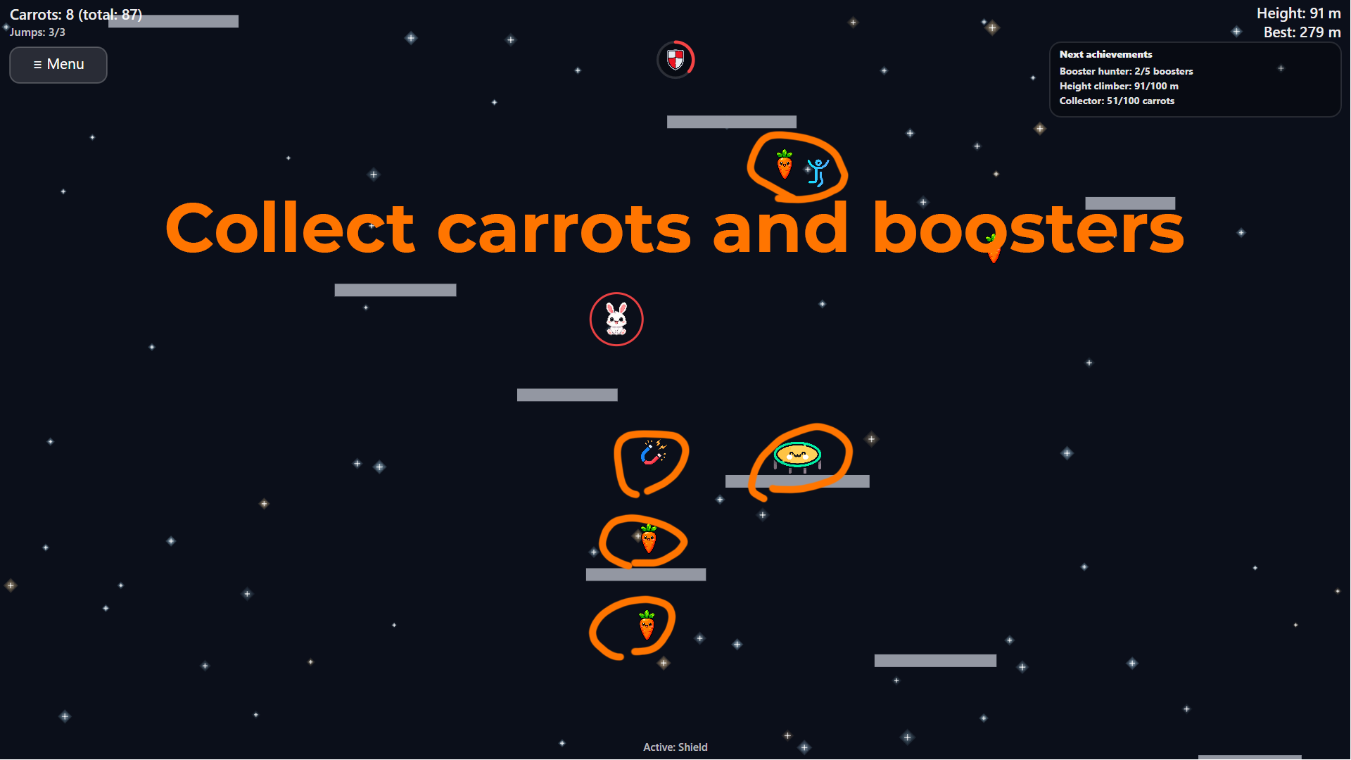 Happy Rabbit. Path to the Stars! — screenshot 1