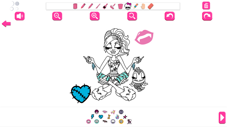 Ragazze Mostro: Colorare e Adesivi - Screenshot 4