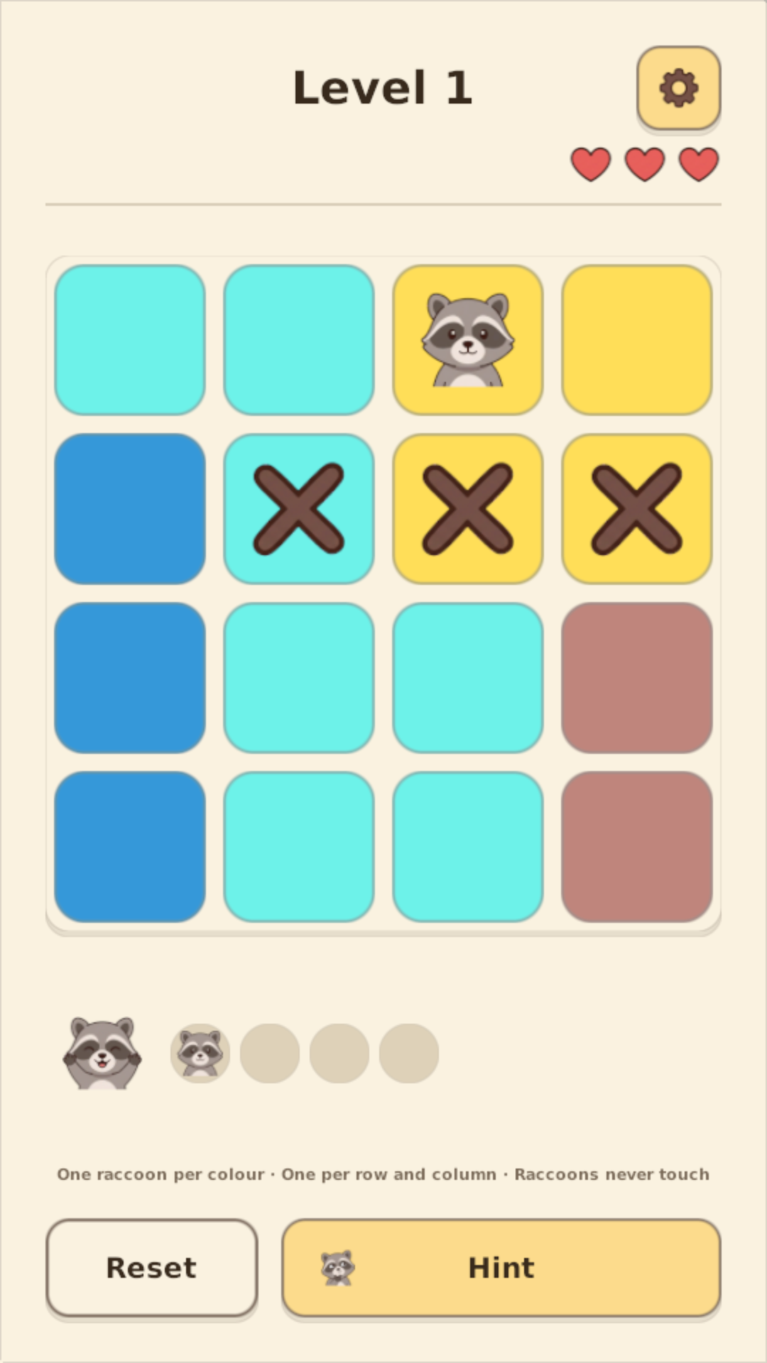 Raccoodoku: Place the Raccoons screenshot 9