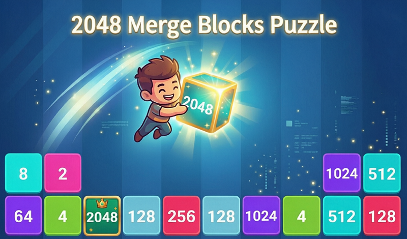 2048 Merge Blocks Puzzle game cover