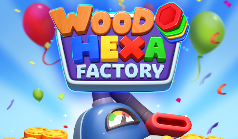 Wood Hexa Factory! game cover